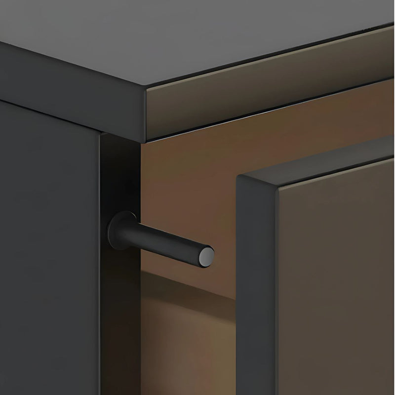 Amortiguador de Puertas con Imán. Color negro. Tope de Cierre suave y Silencioso.