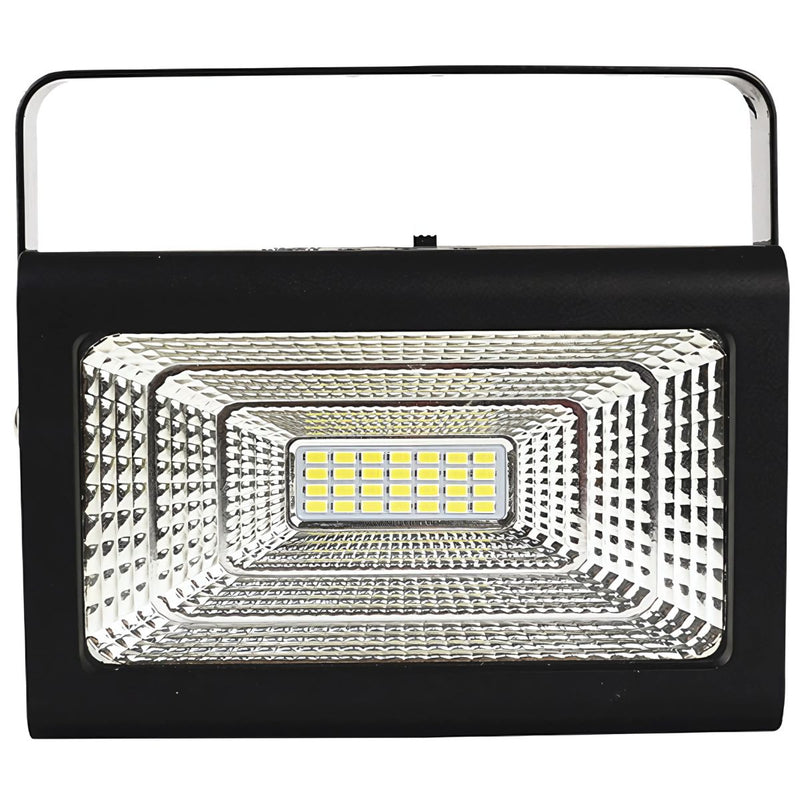 Reflector solar LED portátil con bombillos 30W. Estación de energía solar multifuncional. Power bank con batería de respaldo.