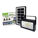 Reflector solar LED portátil con bombillos 30W. Estación de energía solar multifuncional. Power bank con batería de respaldo.