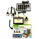 Reflector solar LED portátil con bombillos 30W. Estación de energía solar multifuncional. Power bank con batería de respaldo.