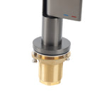 Grifo para fregador de cocina Lavamanos Cuello Alto 47cm Monomando Negro Mate de alta calidad