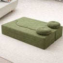Sofá Convertible empacado al vacio Memory Foam de alta densidad 200X100X70cm Color Olive green 17