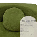 Sofá Convertible empacado al vacio Memory Foam de alta densidad 200X100X70cm Color Olive green 17