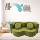 Sofá Convertible empacado al vacio Memory Foam de alta densidad 200X100X70cm Color Olive green 17