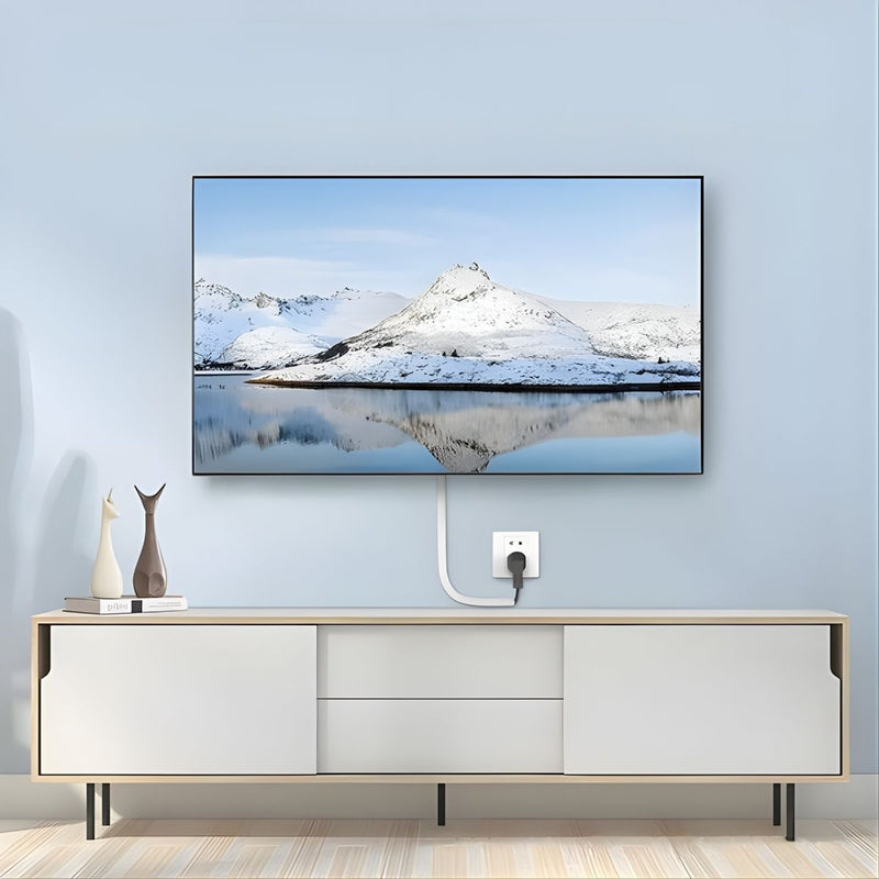 Canaleta Autoadhesiva Flexible Con Apertura Lateral De 5 metros Para Ocultar Cables De 0.27” (0.7cm) De Canal interno. Moldura De PVC Color Blanco.