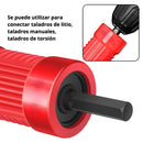 Remachadora Adaptador Para taladro Eléctrico En Acero Aleado. Conversor De Remache Tipo Pistola Con Eje Hexagonal. Incluye Boquillas 2.4/3.2/4.0/4.8 mm Y 50 Remaches.