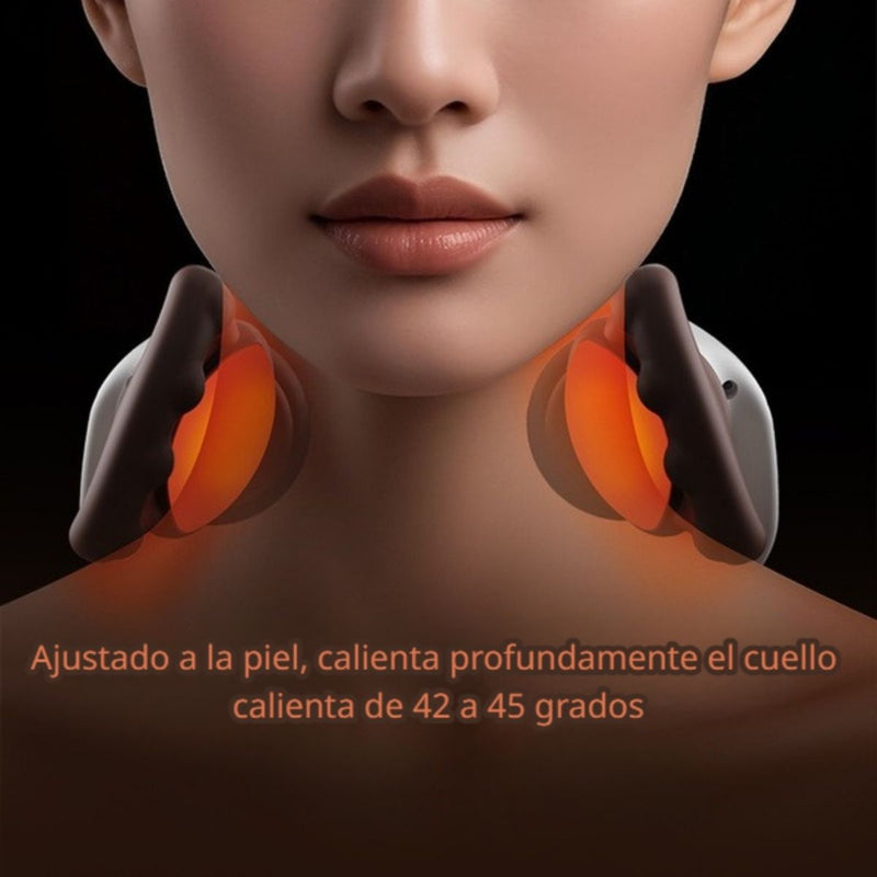 Masajeador De Cuello, Hombros Y Espalda Con Diseño Que Imita Manos Reales De 5V/10W Y Carga USB. Masajeador Cervical. Máquina De Masajes. Color Verde