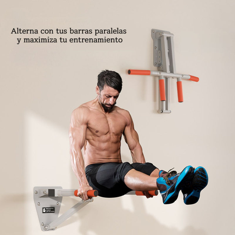 Barras Paralelas Power Bracket  Fija Plegable De Pared Para Entrenamiento Multifuncional Y Ejercicios De Fuerza. Barra Para Pull up