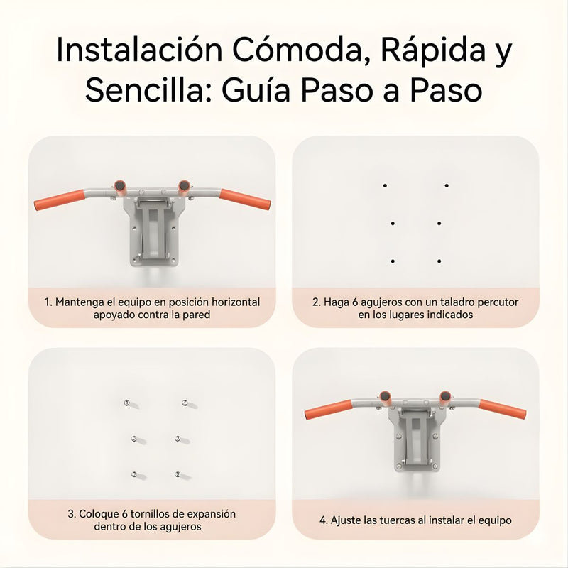 Barras Paralelas Power Bracket  Fija Plegable De Pared Para Entrenamiento Multifuncional Y Ejercicios De Fuerza. Barra Para Pull up