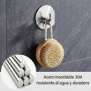 Gancho de Acero Inoxidable 304 Adhesivo 3M Redondo 4.5×4.5cm Para Baño, Cocina y Múltiples Espacios. Gancho Para Guindar.