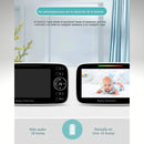 Monitor De Video Para Bebe 4.3" FULL HD 1080P LCD Visión Nocturna. Audio Bidireccional. Camara panorámica 355°. Baby Cam.