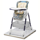 Silla De Comer Para Bebés Y Niños. Trona Evolutiva Con Altura Ajustable Y Ruedas. Silla De Alimentación. Silla alta multifuncional plegable.