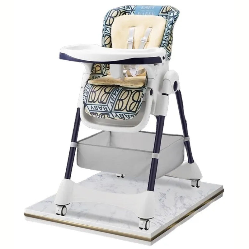 Silla De Comer Para Bebés Y Niños. Trona Evolutiva Con Altura Ajustable Y Ruedas. Silla De Alimentación. Silla alta multifuncional plegable.