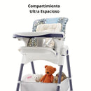 Silla De Comer Para Bebés Y Niños. Trona Evolutiva Con Altura Ajustable Y Ruedas. Silla De Alimentación. Silla alta multifuncional plegable.