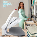Plancha de Vapor Eléctrica para Ropa 1400W con Panel de Teflón Antiadherente y Control Digital. Prensa de vapor para ropa.