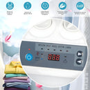 Plancha de Vapor Eléctrica para Ropa 1400W con Panel de Teflón Antiadherente y Control Digital. Prensa de vapor para ropa.