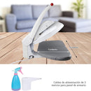 Plancha de Vapor Eléctrica para Ropa 1400W con Panel de Teflón Antiadherente y Control Digital. Prensa de vapor para ropa.