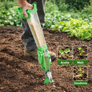 Sembradora Manual de Precisión para Semillas Pequeñas. Plantadora Portátil con 8 Ruedas Intercambiables Siembra Individual para Huertos y Agricultura
