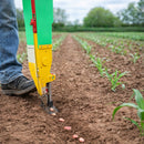 Sembradora Manual de Maíz y Granos para Suelo Duro. Plantadora Portátil de Una Boca con Punta Rompedora. Incluye Rodillos Intercambiables para Maíz, Maní y Soya