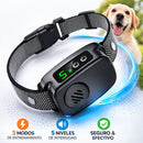 Collar de Entrenamiento para Perros Recargable con Control de Ladridos. 3 Modos (Beep, Vibración y Descarga) con 5 Niveles de Sensibilidad. Antiladridos.
