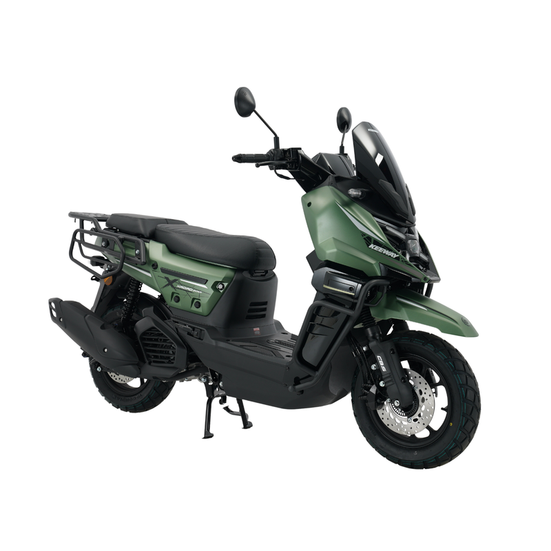 Moto Scooter XRoad Keeway Color Verde Motor Monocilindro 4 tiempos, 2 válvulas, Tanque 7.5 Automática.