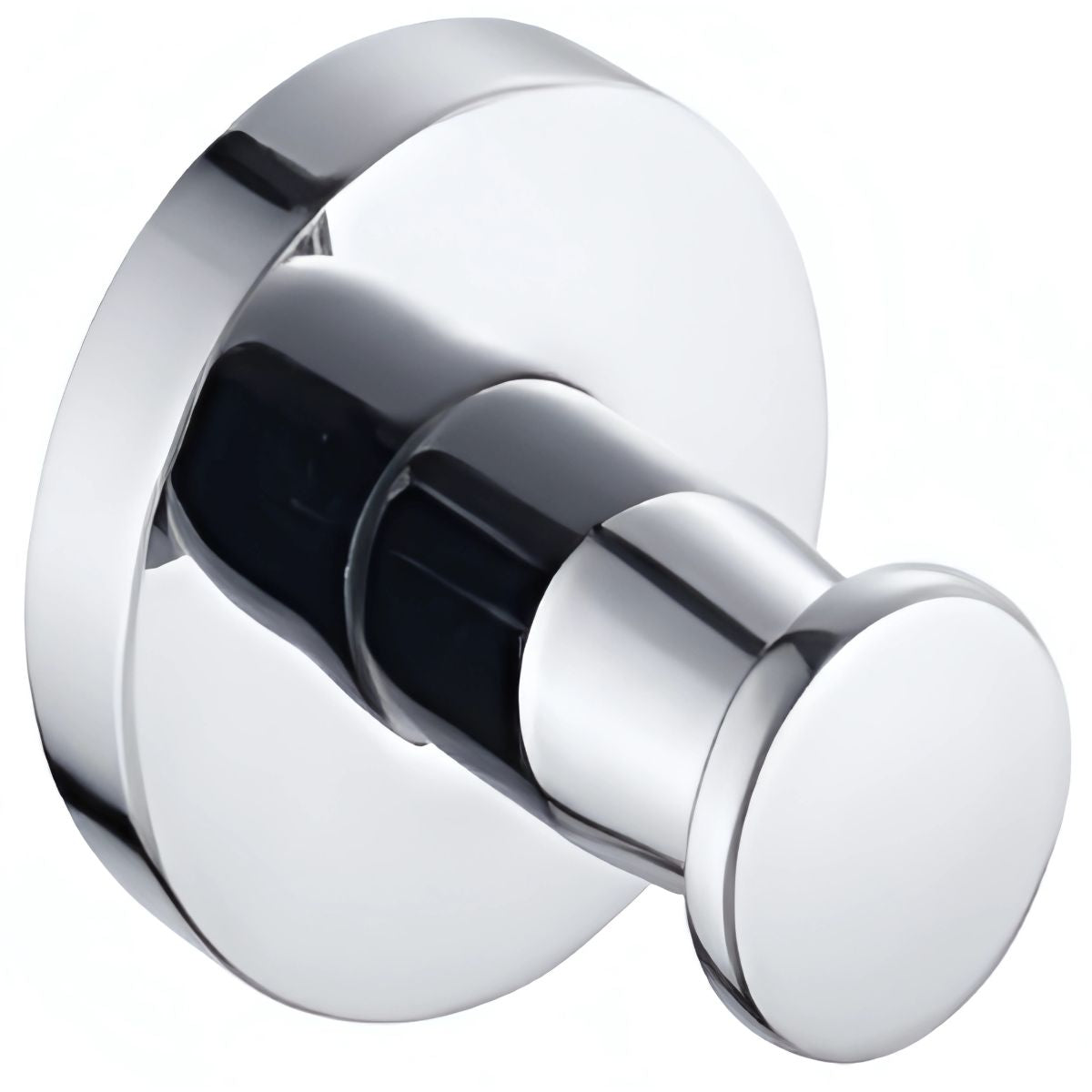 Gancho Toallero de acero inoxidable. Acabado cromado. Gancho para bata y toalla.