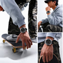 Naviforce Reloj Digital Negro, Correa de Silicona, Diámetro de 47 mm y Resistencia al Agua 5 ATM.
