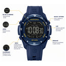 Naviforce Reloj Digital Azul, Correa de Silicona, Diámetro de 41 mm y Resistencia al Agua 5 ATM.