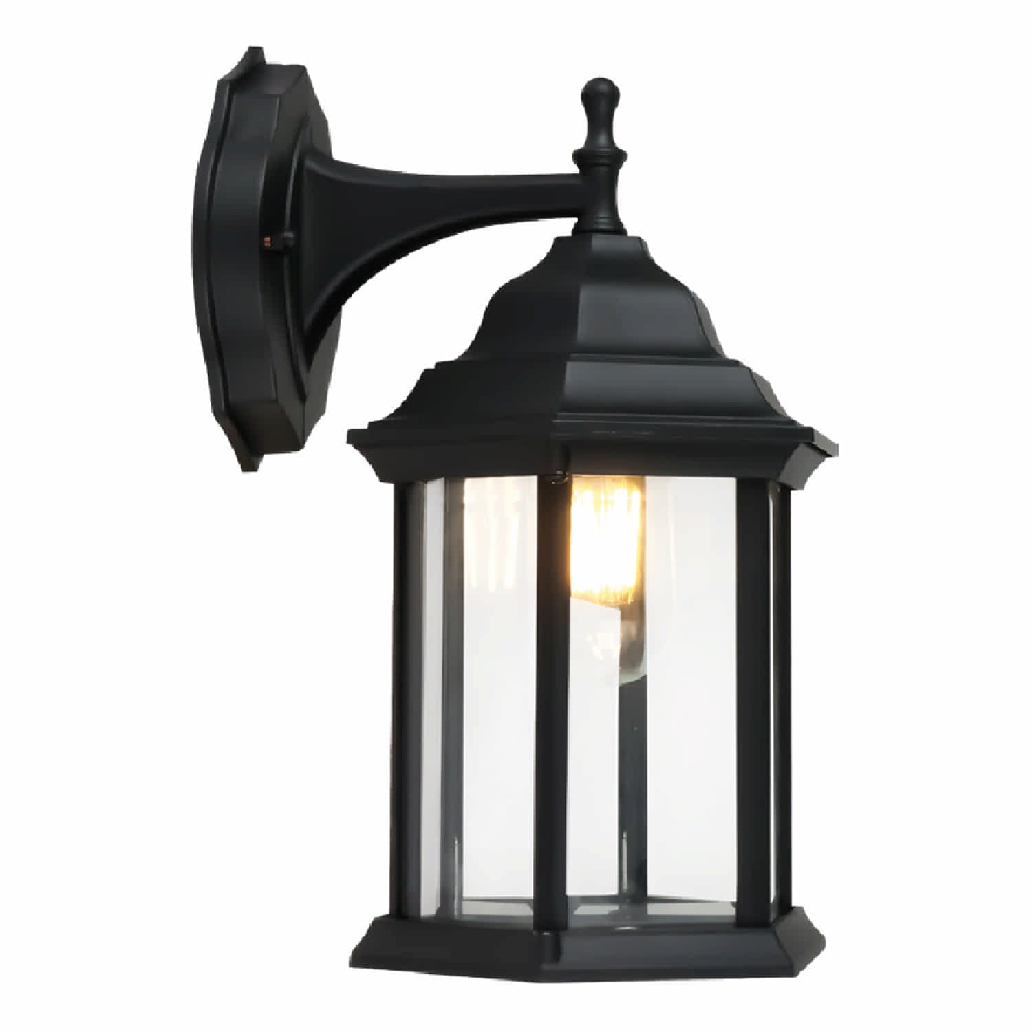 Lámpara de Pared Farol Exterior Negra 1XE27 - Iluminación Clásica y Elegante . Farol de pared retro.