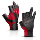 Guantes talla M pesca antideslizante ROJO