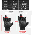 Guantes para pesca antideslizantes rojos.