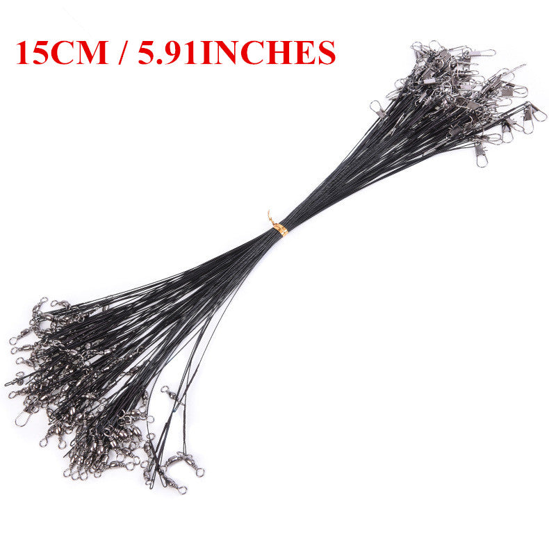 Cable acero de pesca con ganchos 15 cm 10 Uds