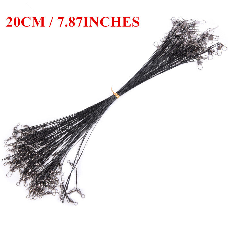 Cable acero de pesca con ganchos 20 cm 10 Uds