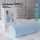 Almohada Cervical Azul Carbone MaxRest. Memory Foam Hipoalergénica con Enfriamiento Instantáneo y Curva Ergonómica. Calidad Hotelera 5 Estrellas.