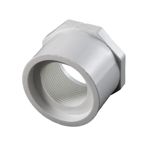 Reducción de PVC #40 a presión de 1" x 1/2" con rosca