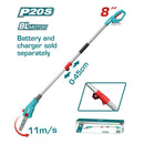 Sierra de Podar Telescópica Inalámbrica 20V. Motor sin Escobillas. Barra de 8″. Alcance de 2 m. No Incluye Batería ni Cargador. Podadora de Altura.