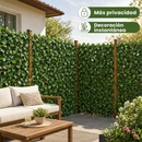 Follaje Artificial Extensible Verde Para Jardín Vertical Decorativo Con Protección UV Para Interior Y Exterior (60x180cm)