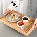 Mesa Bandeja De Bambú Para Cama Con Patas Plegables (50x30cm). Mesita de Desayuno Portátil. Ideal Para Laptop, Comer Y Leer En Cama.