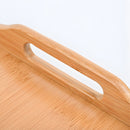 Mesa Bandeja De Bambú Para Cama Con Patas Plegables (50x30cm). Mesita de Desayuno Portátil. Ideal Para Laptop, Comer Y Leer En Cama.