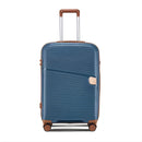 Maletas Equipaje De Viaje Con Candado De Combinación Integrado. Set De 3 Maletas Rígidas 20” 24” 28” Con Ruedas 360° + 2 Bolsos De Mano (5 Piezas). Color azul.