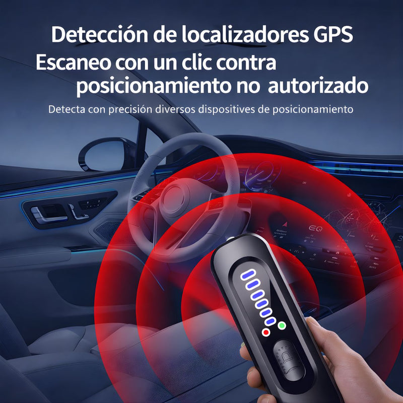 Detector De Cámaras Ocultas Y GPS Portátil Con Sensor Infrarrojo. Detector De Dispositivos Espía Y Señales RF WiFi. Con Linterna LED Y Batería Recargable USB-C. x14