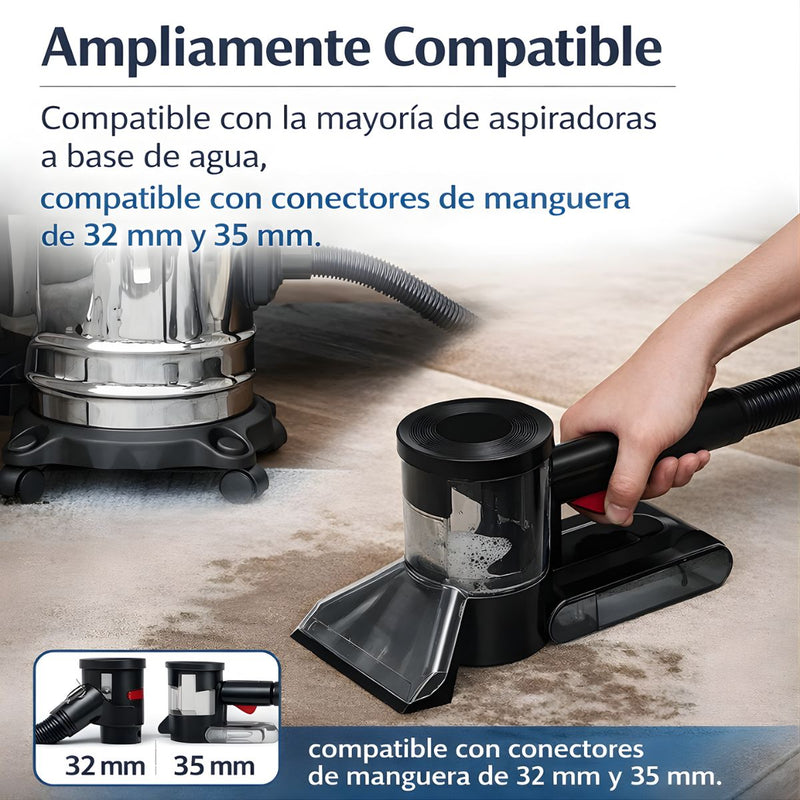 Boquilla Extractora para Aspiradora | Limpieza de Sofás, Colchones y Tapicería Compatible con aspiradoras de Mangueras 32mm y 35mm. Color negro.