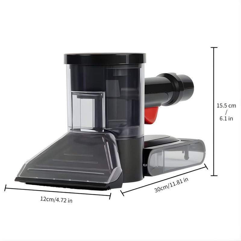 Boquilla Extractora para Aspiradora | Limpieza de Sofás, Colchones y Tapicería Compatible con aspiradoras de Mangueras 32mm y 35mm. Color negro.