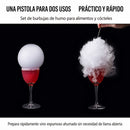 Pistola para Burbujas de Humo para Cocteles. Kit Ahumador Portátil Recargable. Set Ideal para Cocina Molecular, Bebidas y Gastronomía Creativa.