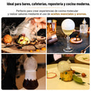 Pistola para Burbujas de Humo para Cocteles. Kit Ahumador Portátil Recargable. Set Ideal para Cocina Molecular, Bebidas y Gastronomía Creativa.