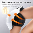Masajeador Eléctrico para Rodilla con Calor Infrarrojo, Vibración 360° y USB Recargable