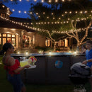 Luces Solares LED para Piscina de Acero Inoxidable con Clip Ajustable. Lámpara Solar Luz Cálida Automática para Piscinas, Jacuzzi, Patio y Terraza (6 Unds)