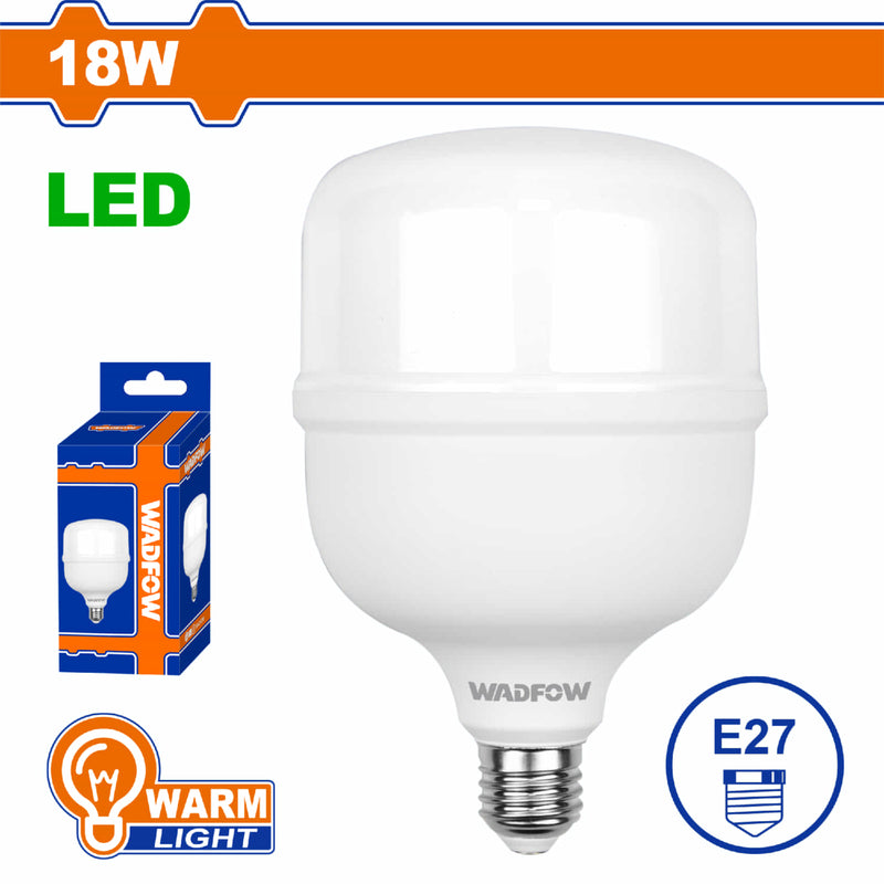 Bombillo LED Tipo T 18W 3000K 110-240V~50/60Hz. Luz Cálida. 25000 horas. 1650 Lumens. Base E27.