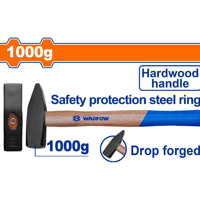 Martillo Forjado 1000g. Tratamiento térmico. Acero al carbono