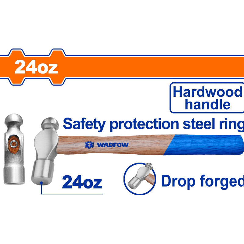 Martillo de Bola 24oz. 660g. Tratamiento térmico. Acero al carbono